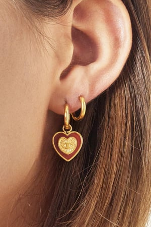 Oorbellen Hearted Eye Donkerblauw Stainless Steel h5 Afbeelding2